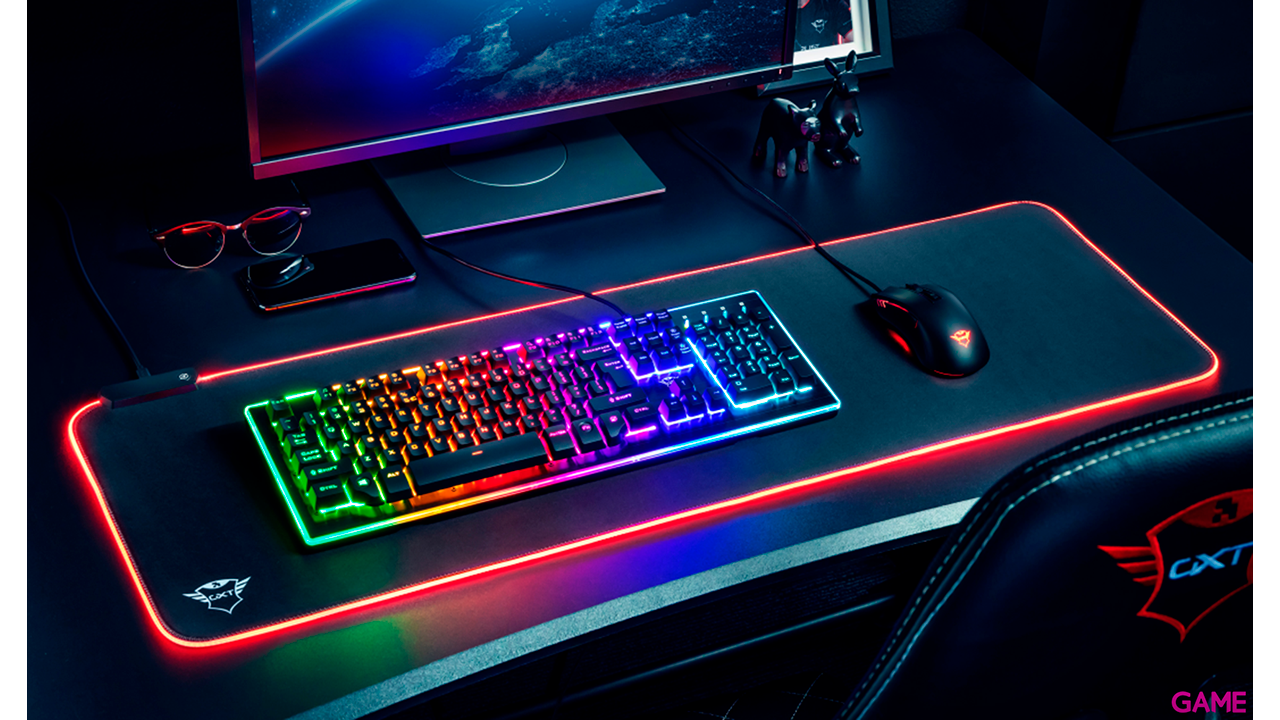 Alfombrilla Gaming Trust GXT764 Glide-Flex RGB XXL-1