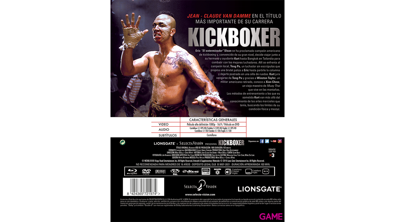 Kickboxer BRV + DVD + Libreto-1