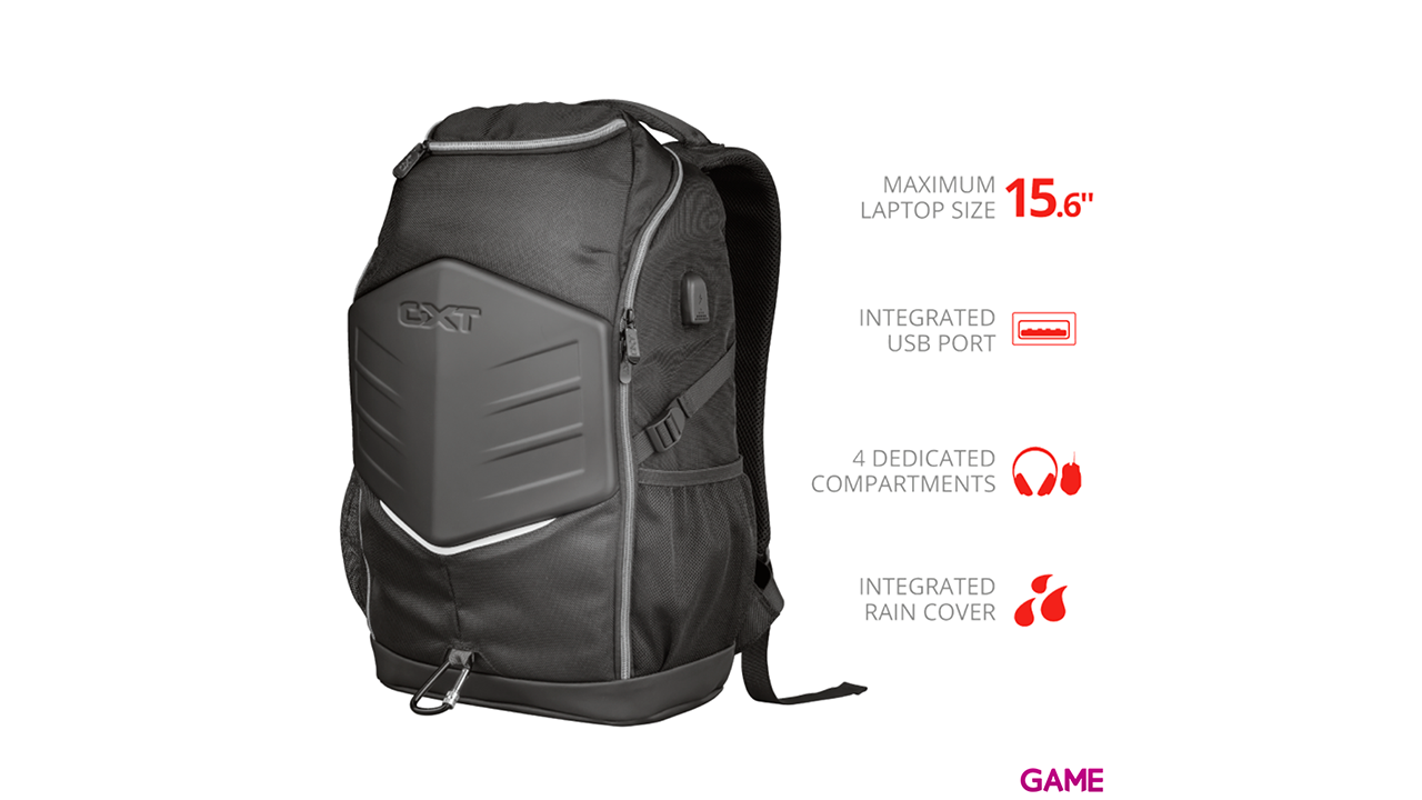 Trust - GXT1255 Outlaw Backpack Black - Mochila Gaming-1