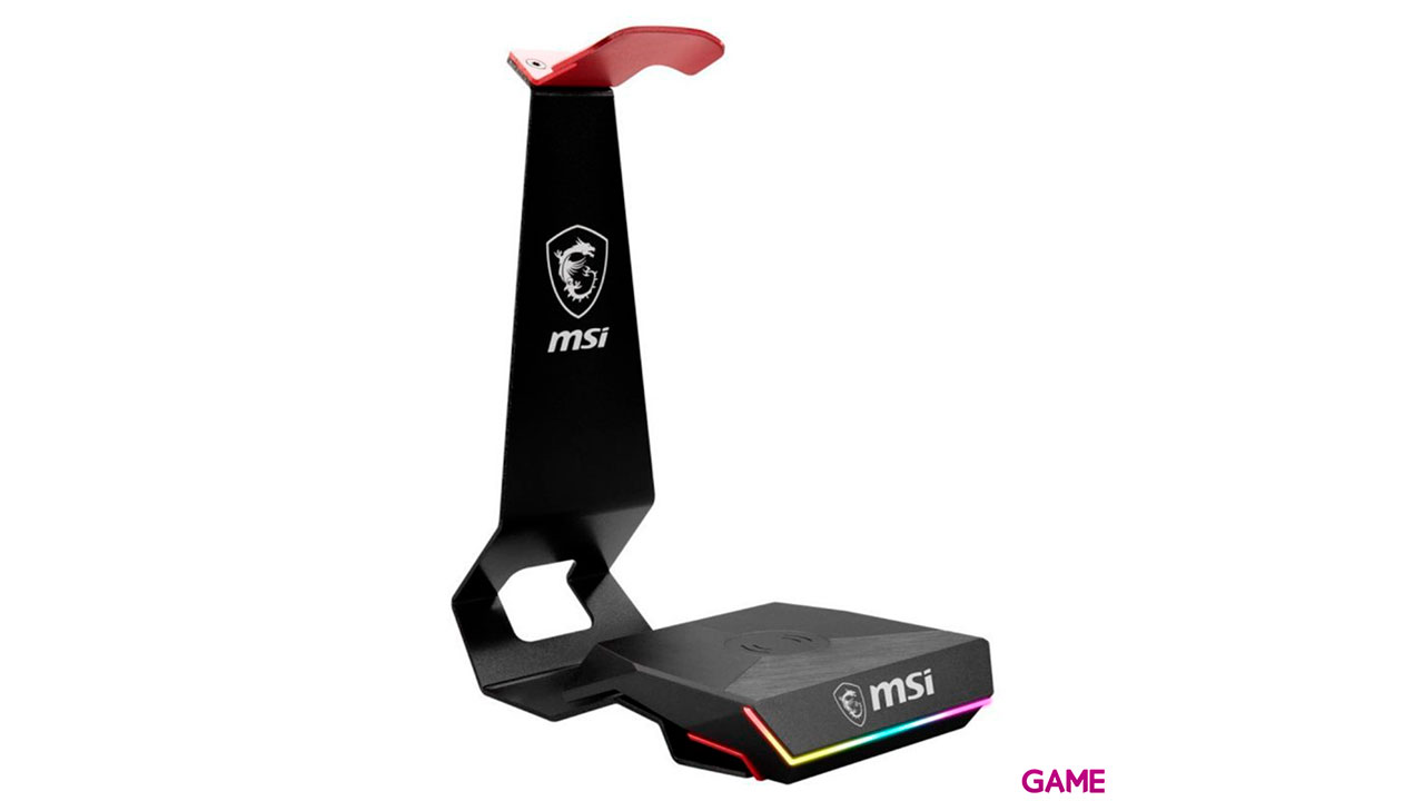 MSI Immerse  HS01 COMBO - Base Carga Movil Qi - USB - RGB - Soporte Auriculares-0