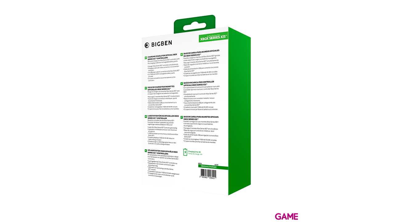 Cargador Mandos Xbox con 2 Baterias Extra-0