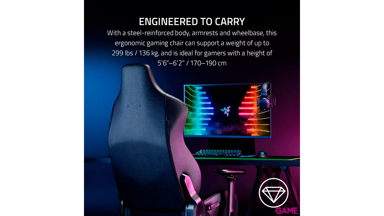 Razer Iskur Black - Silla Gaming-5