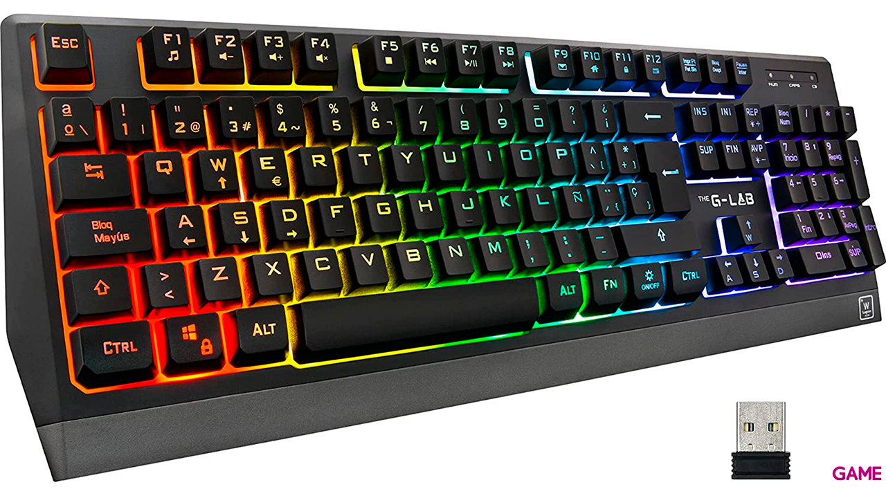 The G-Lab KEYZ-TUNGSTEN - Wireless - RGB - PC-PS4-PS5 - Teclado Gaming-0