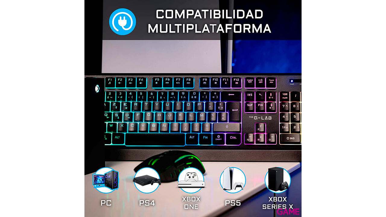 The G-Lab KEYZ-TUNGSTEN - Wireless - RGB - PC-PS4-PS5 - Teclado Gaming-3