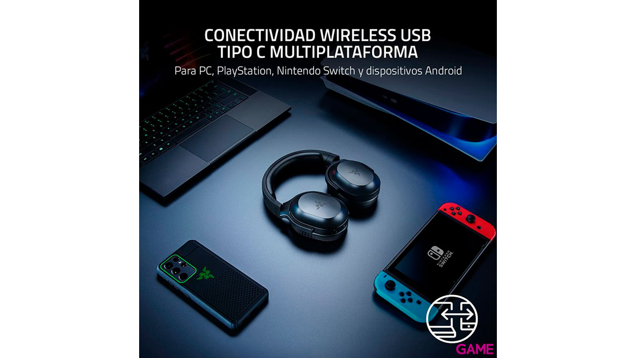 Razer Barracuda X - Wireless - PC-PS4-PS5 - Auriculares Gaming Inalambricos-4
