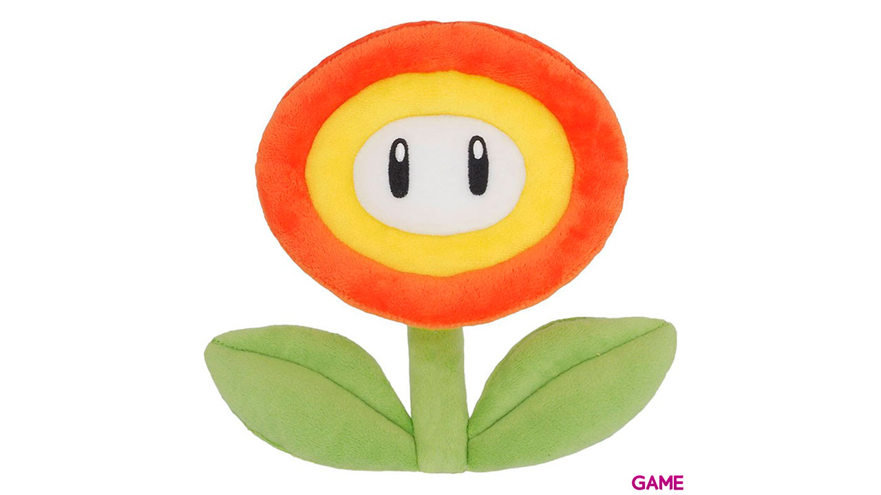 Peluche Super Mario: Flor de Fuego 18cm-0