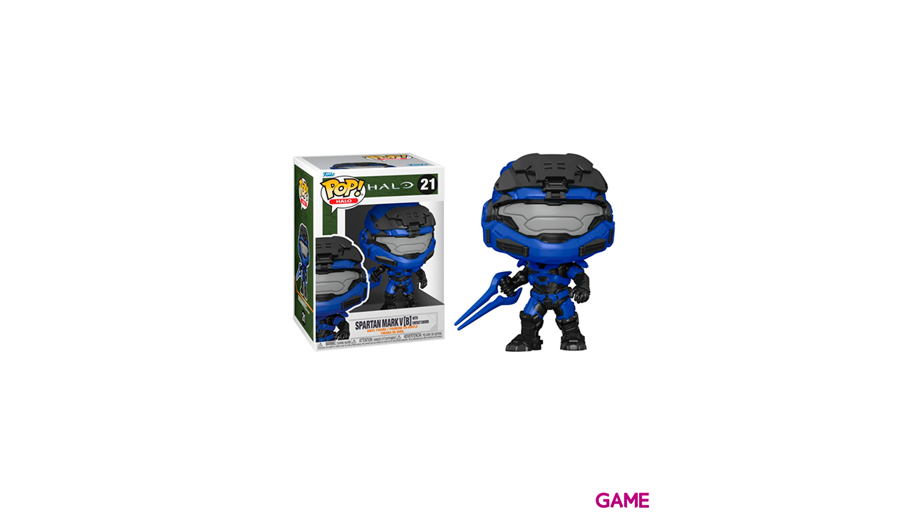 Figura POP Halo Infinite: Mark V with Blue Sword-0