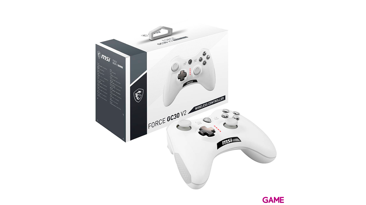 MSI Force GC30 V2 Blanco USB 20 Gamepad - Controller-1