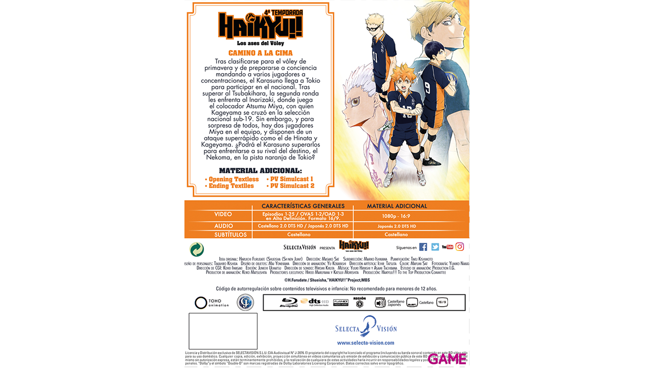 Haikyu Temporada 4 - Episodios 1 a 25 y 5 OVAs-1