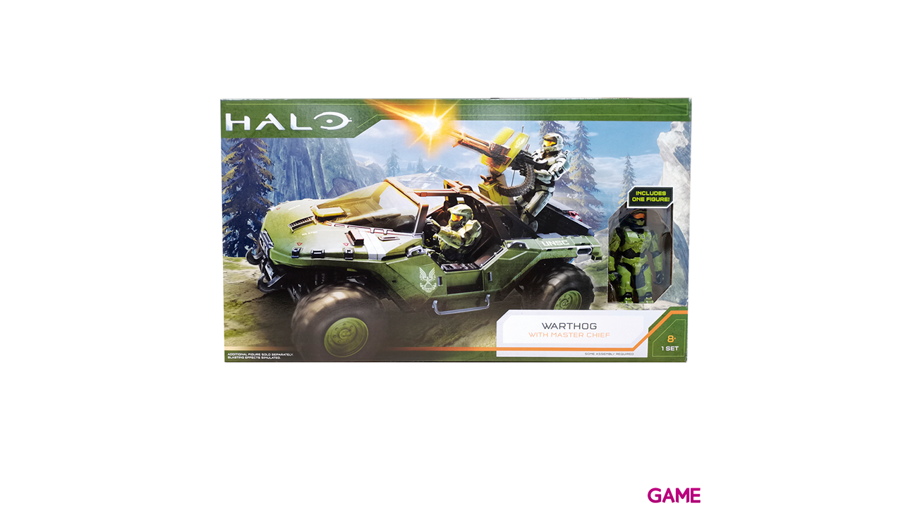 Vehículo Halo: Warthog and Master Chief-3
