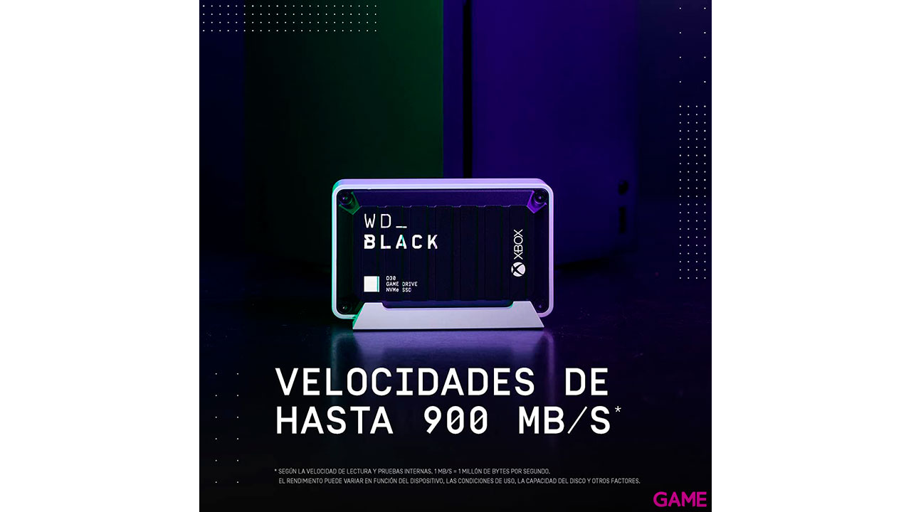 Western Digital Black D30 500GB SSD for Xbox - Disco duro Externo-1