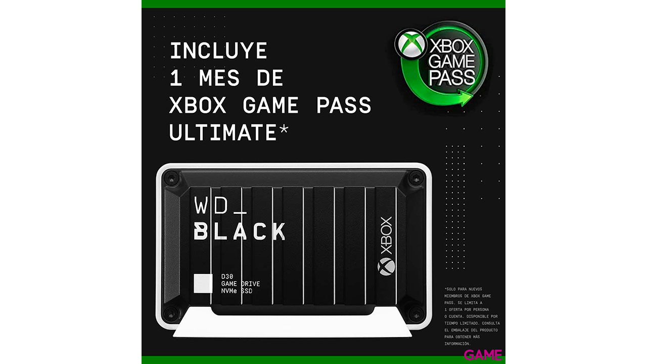 Western Digital Black D30 1TB SSD for Xbox - Disco duro Externo-6