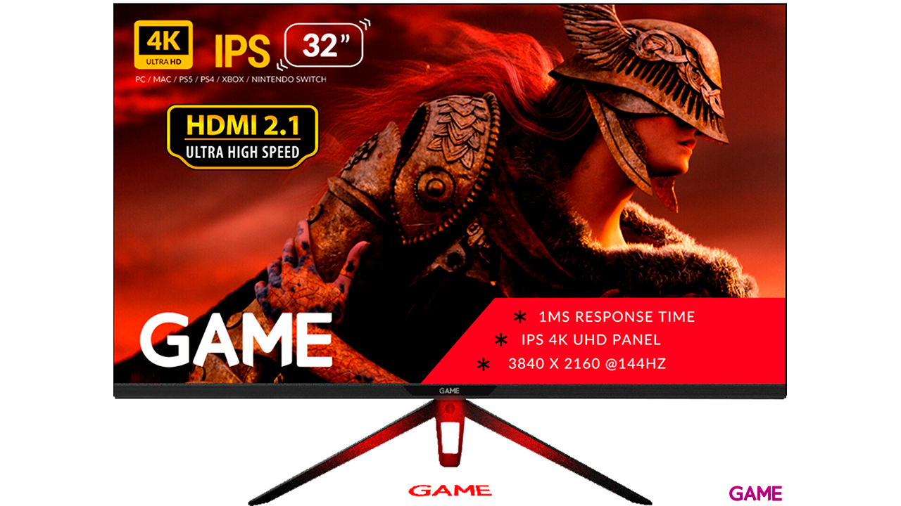 GAME M32G4K IPS UHD 4K - 144Hz PC -120Hz PS5 / XBOX Series X - HDR 400 -  HDMI 2.1 - Monitor Gaming con Altavoces-0