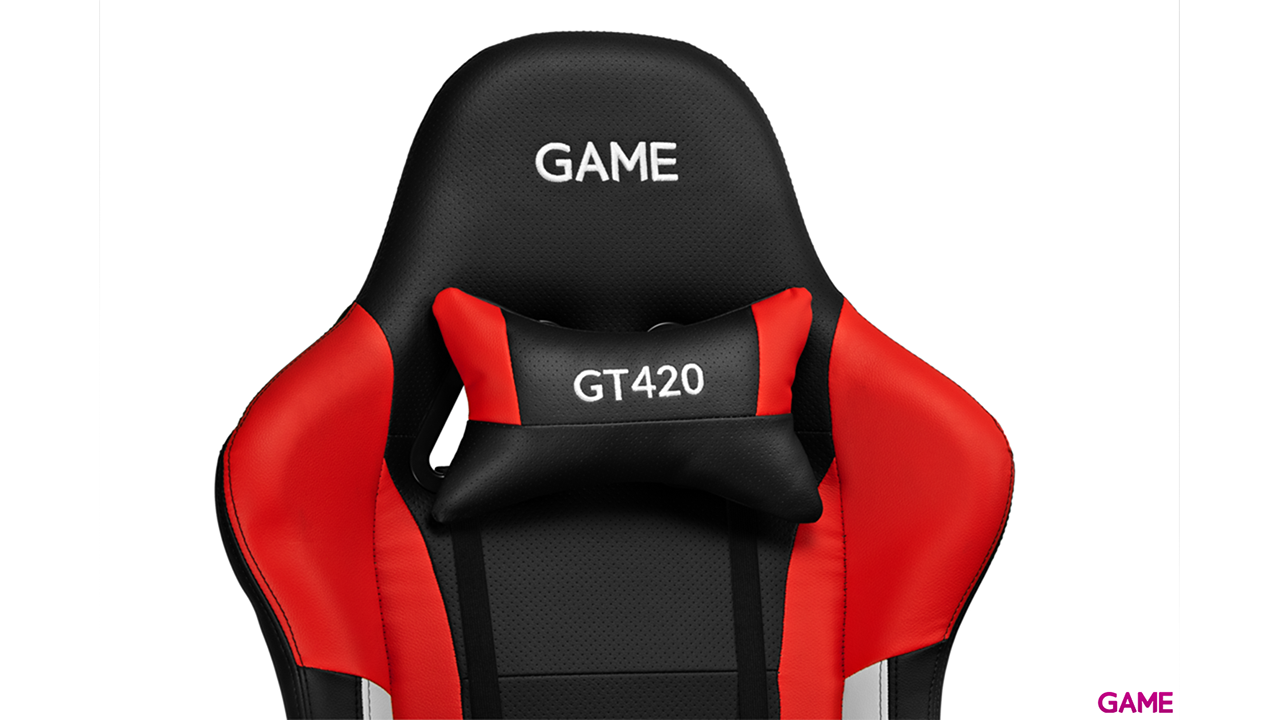 GAME Racing Elite GT420-SW Rojo Blanco y Negra - Silla Gaming-13