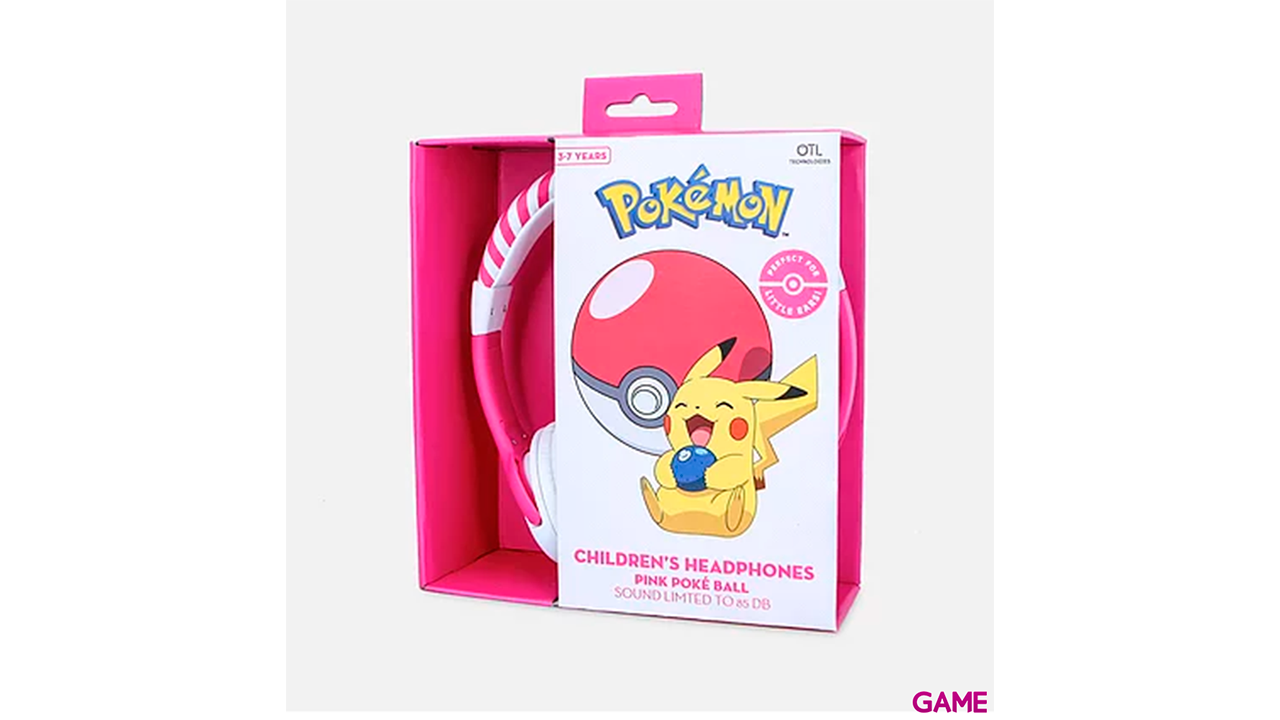 Auriculares OTL Pokémon Pokeball Rosa Infantiles-0