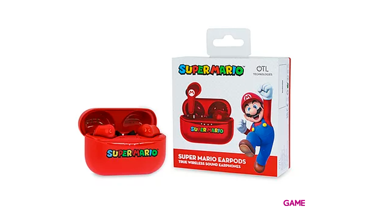 Auriculares Earpods OTL Super Mario Red-2