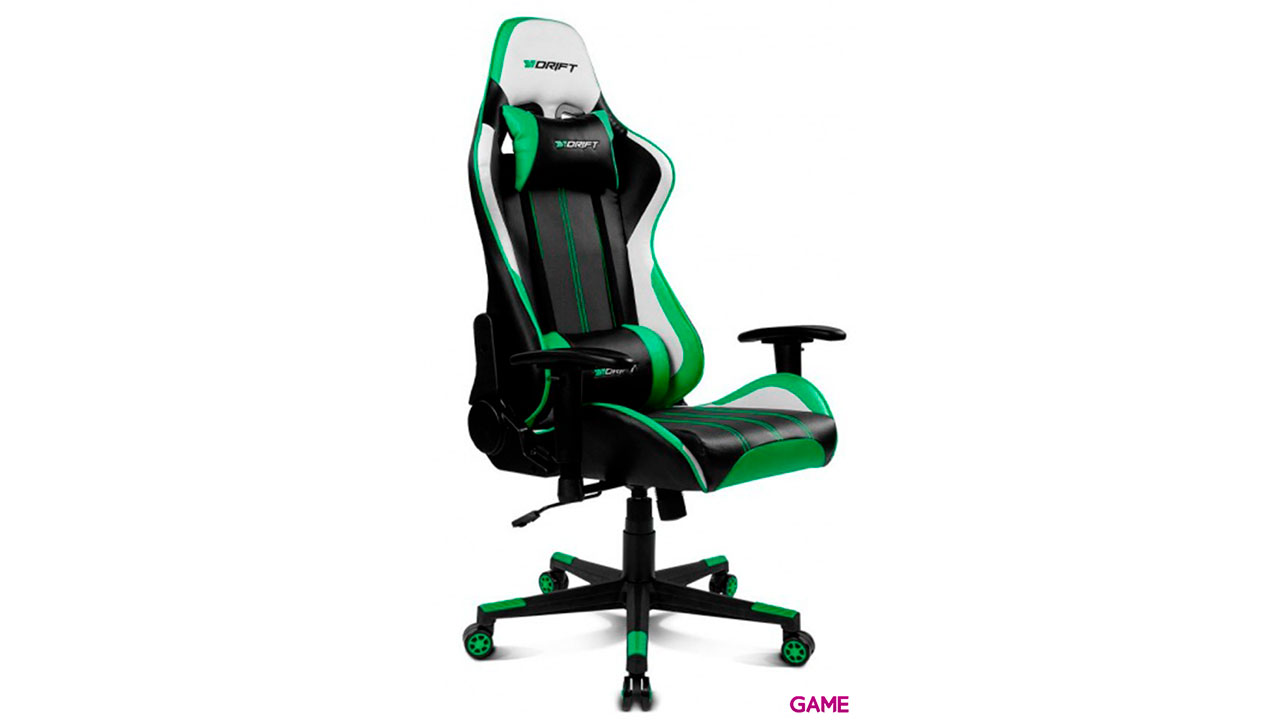 Drift DR175 Negro Verde Blanco - Silla Gaming-0