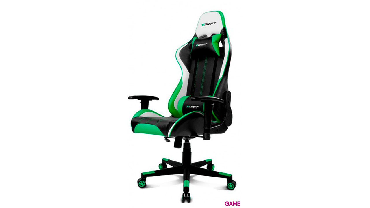 Drift DR175 Negro Verde Blanco - Silla Gaming-1