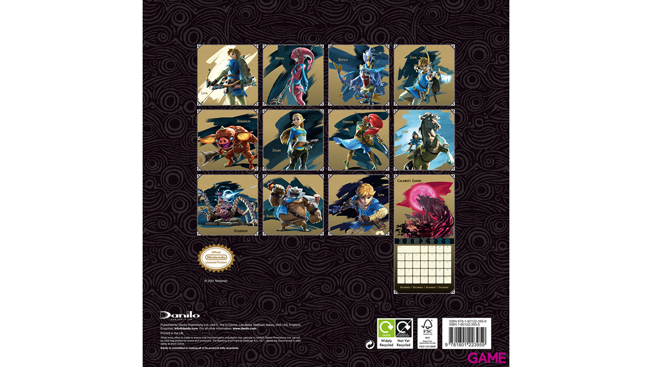 Calendario 2022 The Legend of Zelda-1
