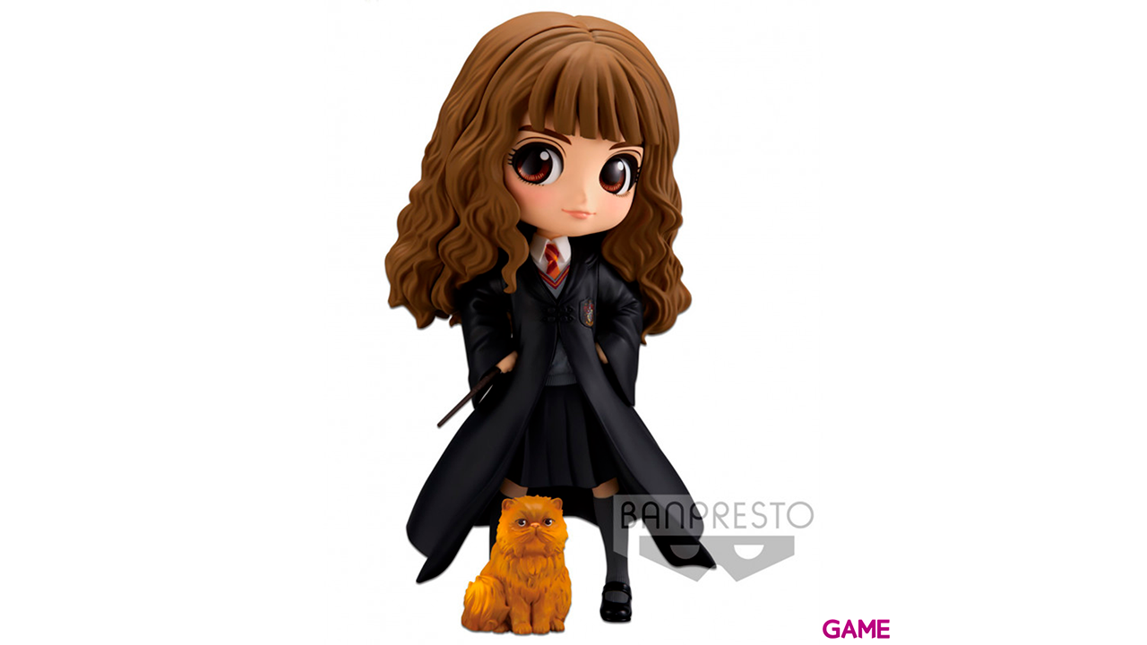 Figura Qposket Harry Potter: Hermione con Crookshanks-1