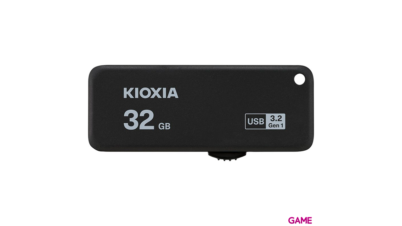 Kioxia Yamabiko USB 3.2 32GB - Negro Retractil - Pendrive-0