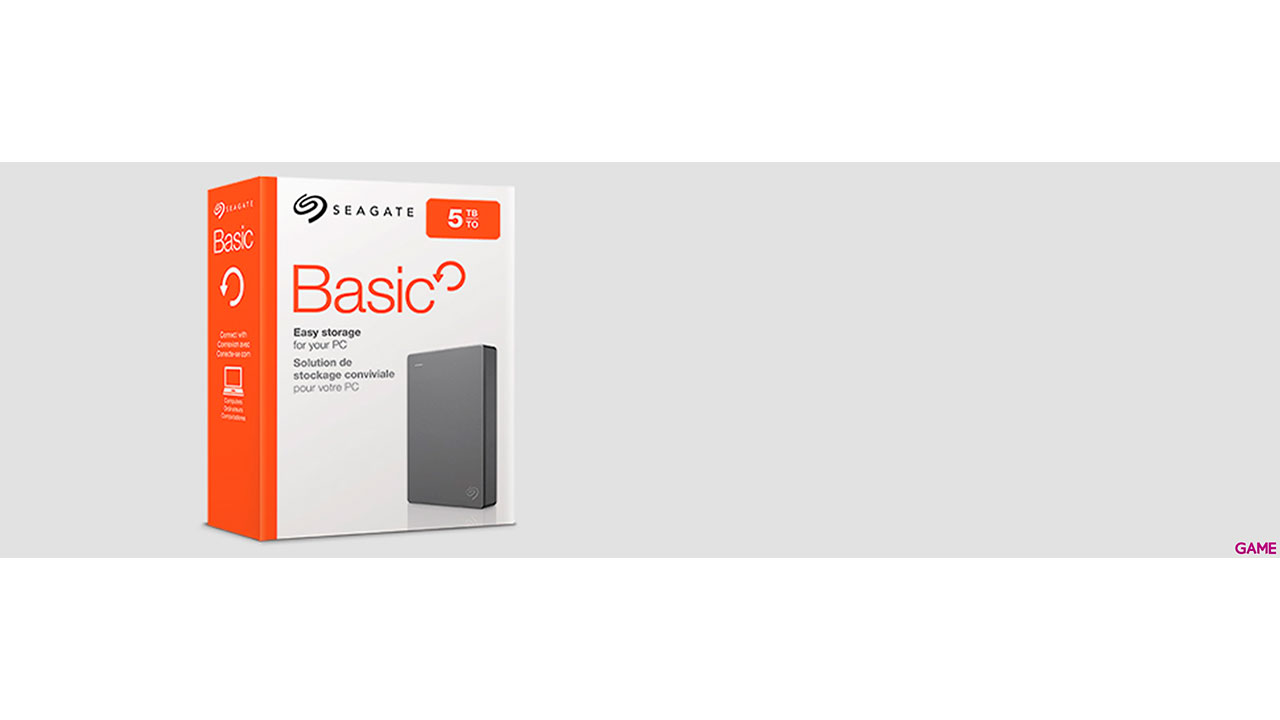 Seagate Basic 5TB - USB 3.0 - PS4 - PS5 - XBOX - PC - MAC - Negro - Disco Duro Externo-0