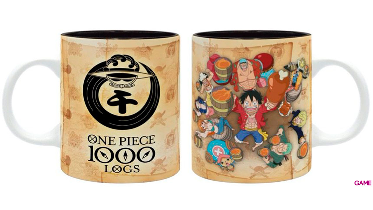 Taza 320 ml One Piece: 1000 Logs Cheers-1