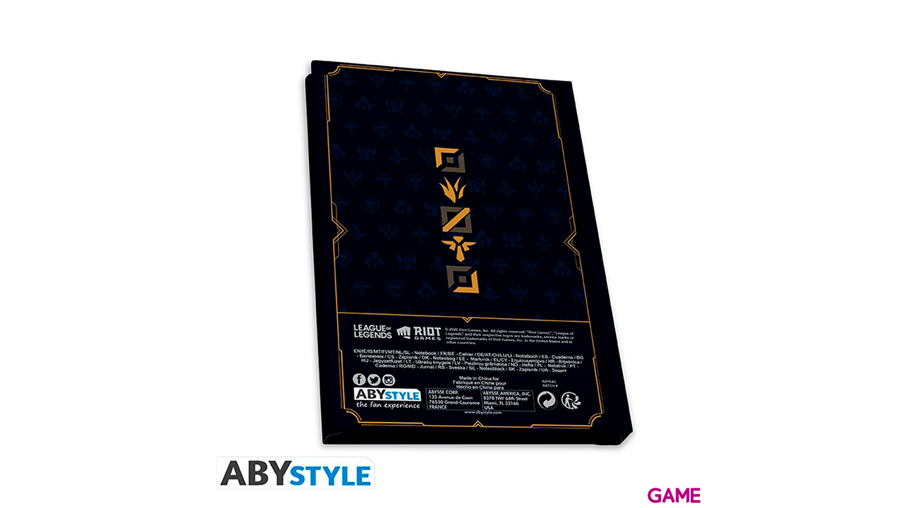 Caja Regalo Vaso XXL + Pin + Libreta. League of Legends: Hextech Logo-3