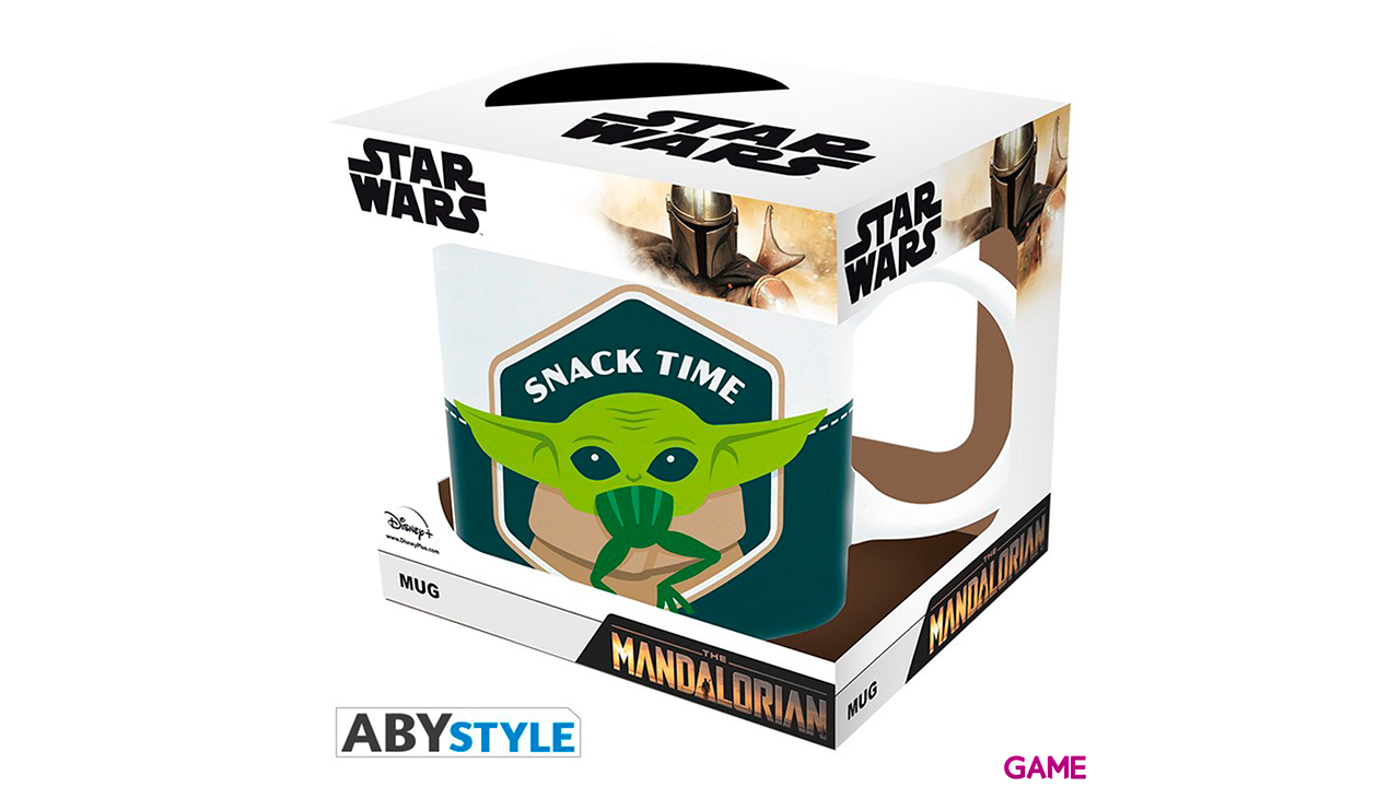 Taza 320 ml Baby Yoda Comiendo Rana-0