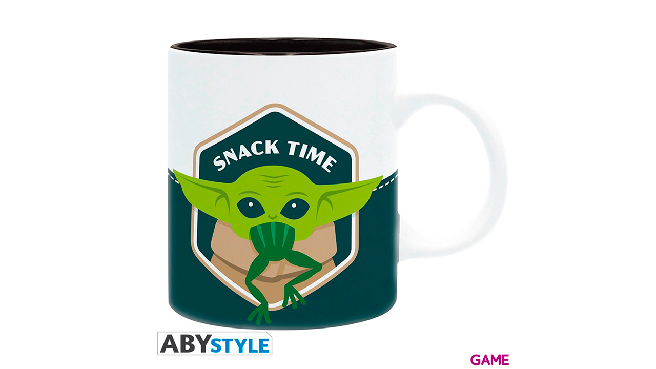 Taza 320 ml Baby Yoda Comiendo Rana-2