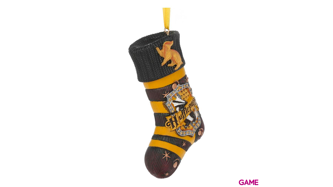Adorno de Navidad Harry Potter: Calcetín de Hufflepuff-1
