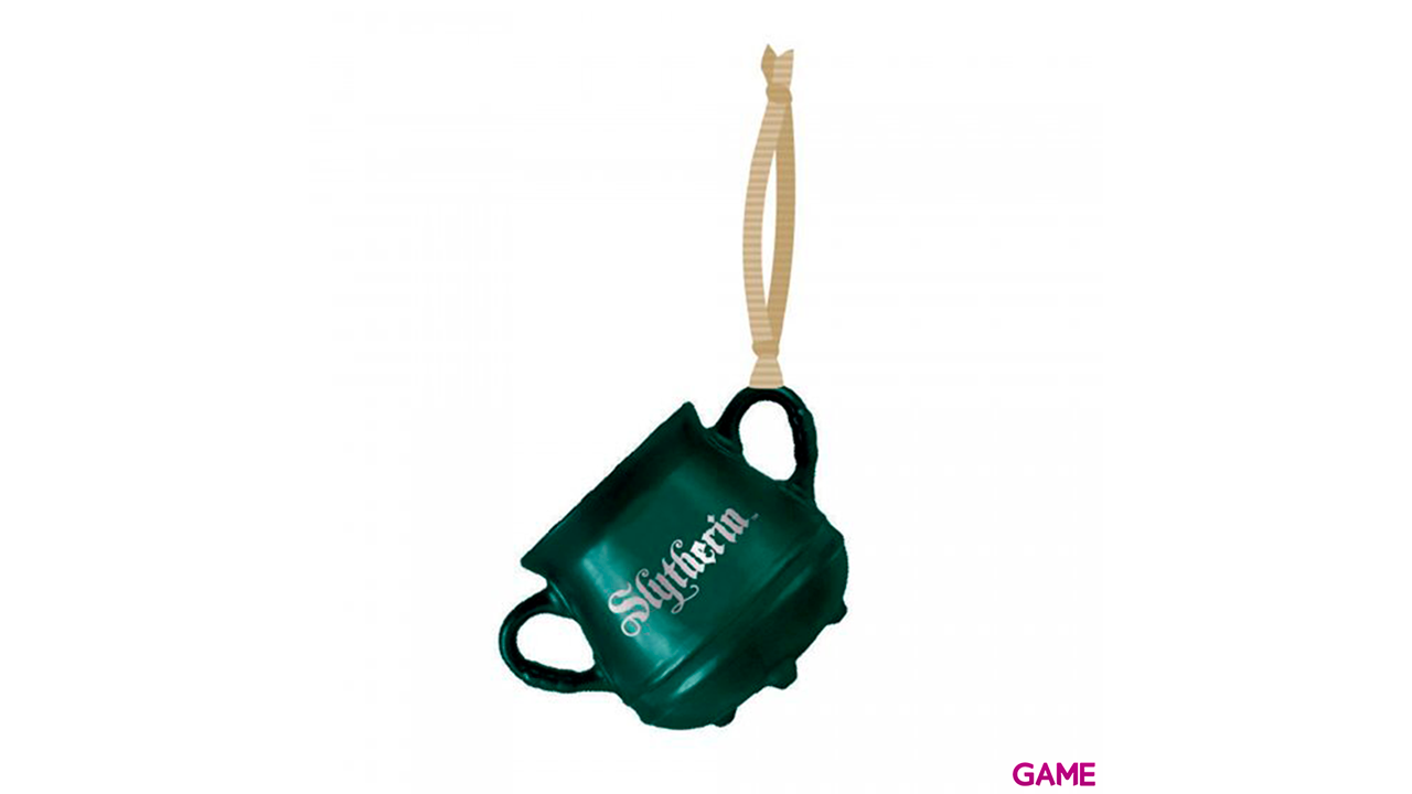 Adorno de Navidad Harry Potter: Slytherin Cauldron-0