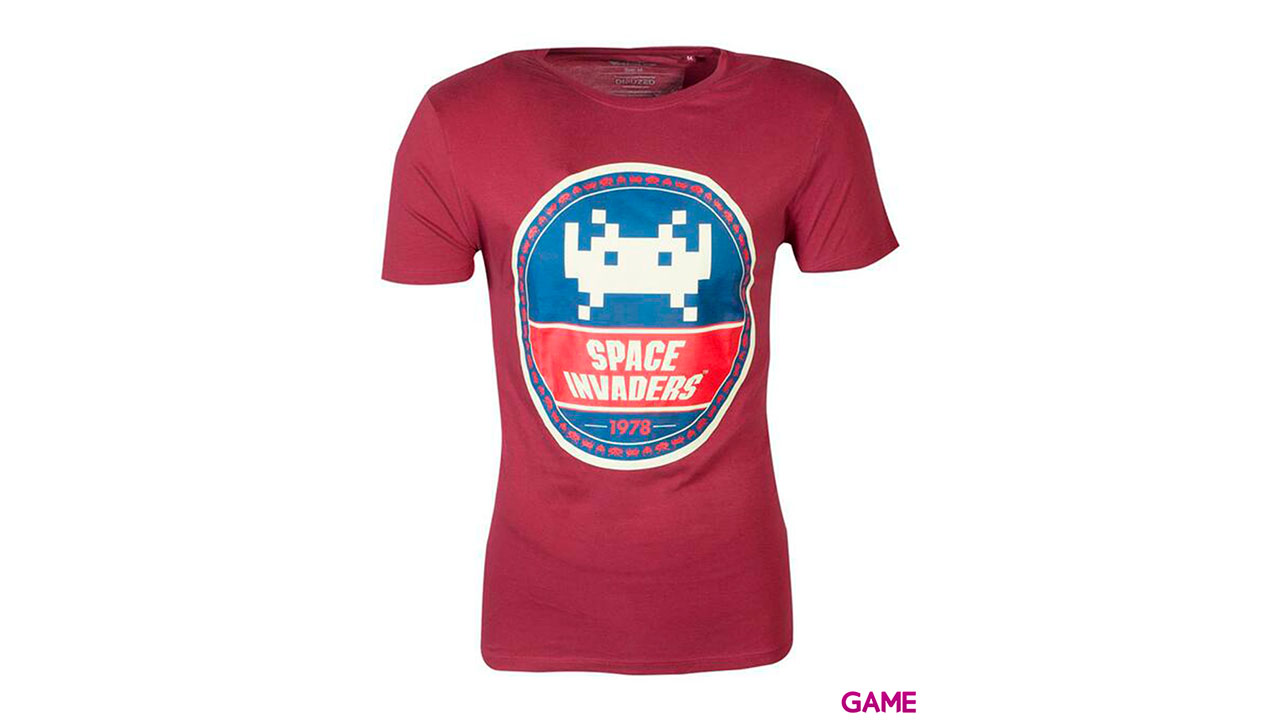 Camiseta Space Invaders Escudo Talla M-1