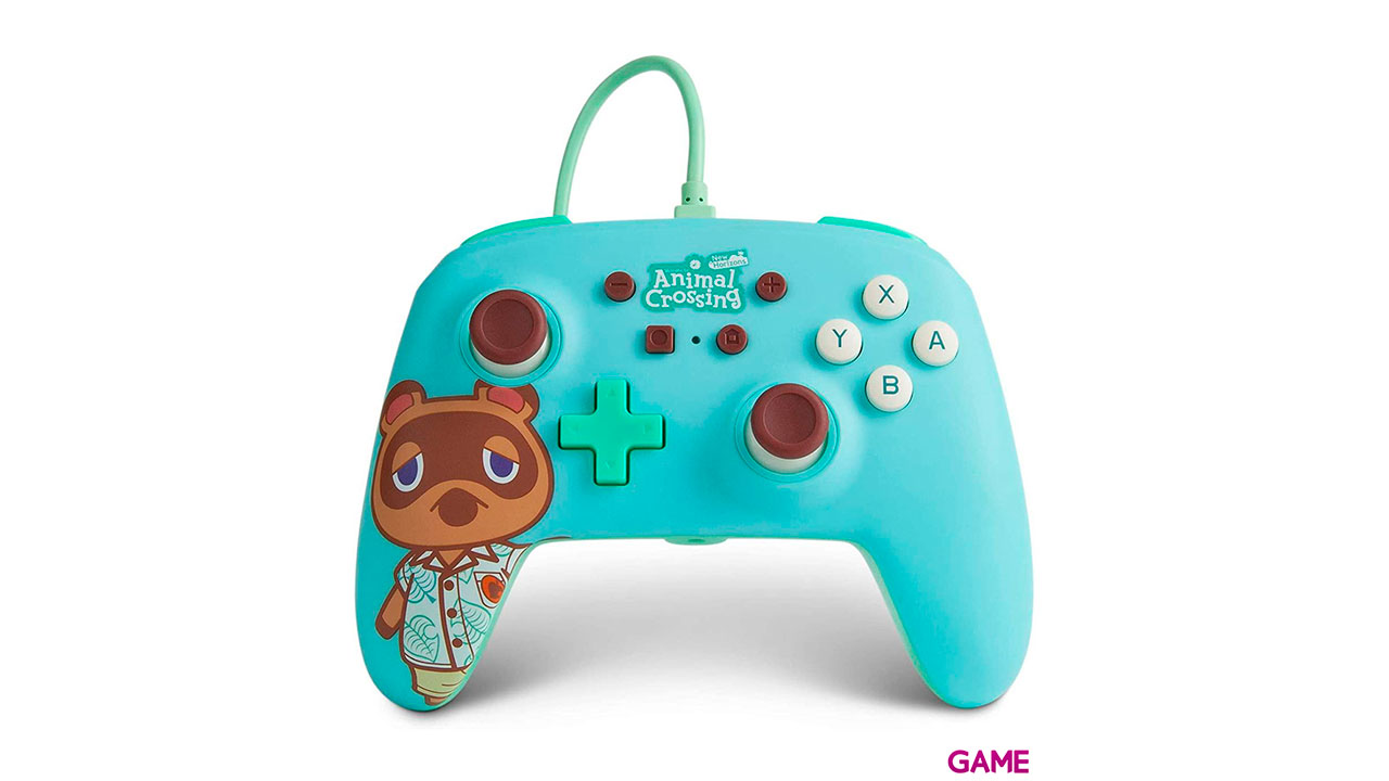 Controller con Cable PowerA Animal Crossing Tom Nook -Licencia oficial--0
