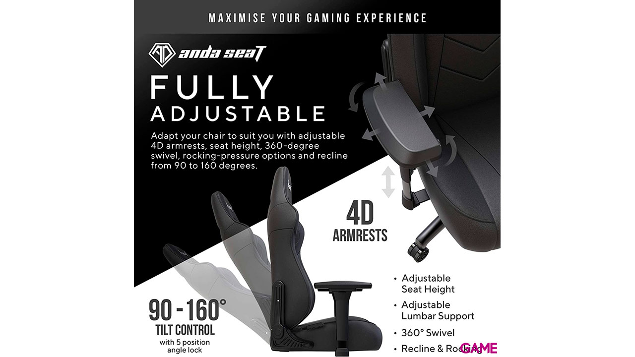 Anda Seat Dark Demon Dragon Gaming - Silla gaming-4