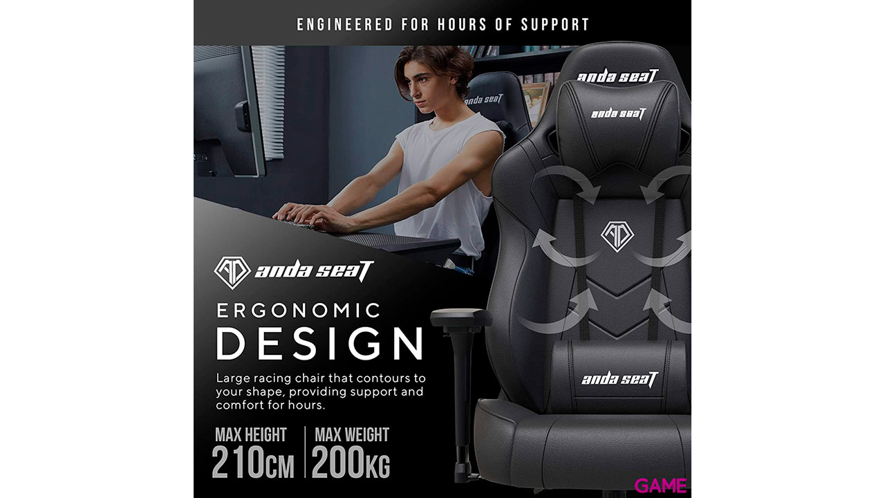 Anda Seat Dark Demon Dragon Gaming - Silla gaming-5