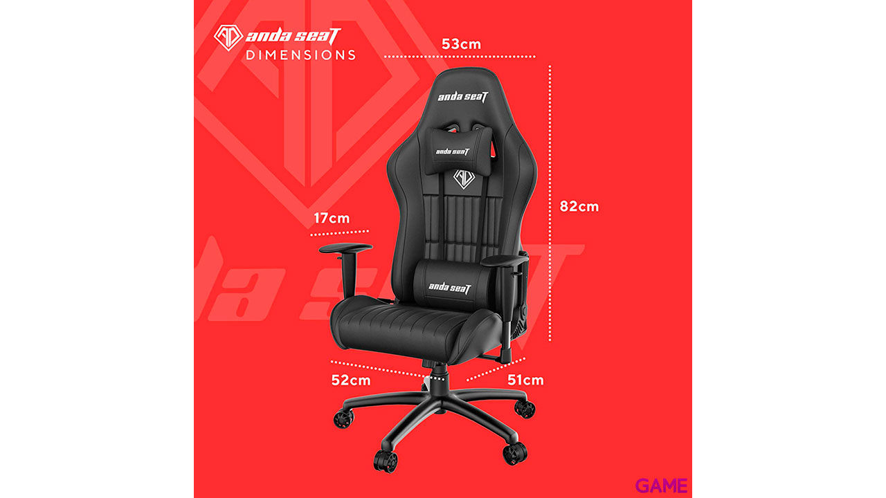 Anda Seat Jungle Series Black - Silla gaming-2