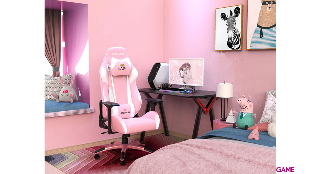 Anda Seat Pretty In Pink Blanco/Rosa - Silla gaming-0