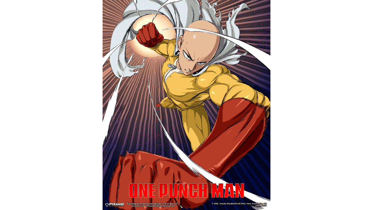 Cuadro 3D One Punch Man: Saitama & Genos-0