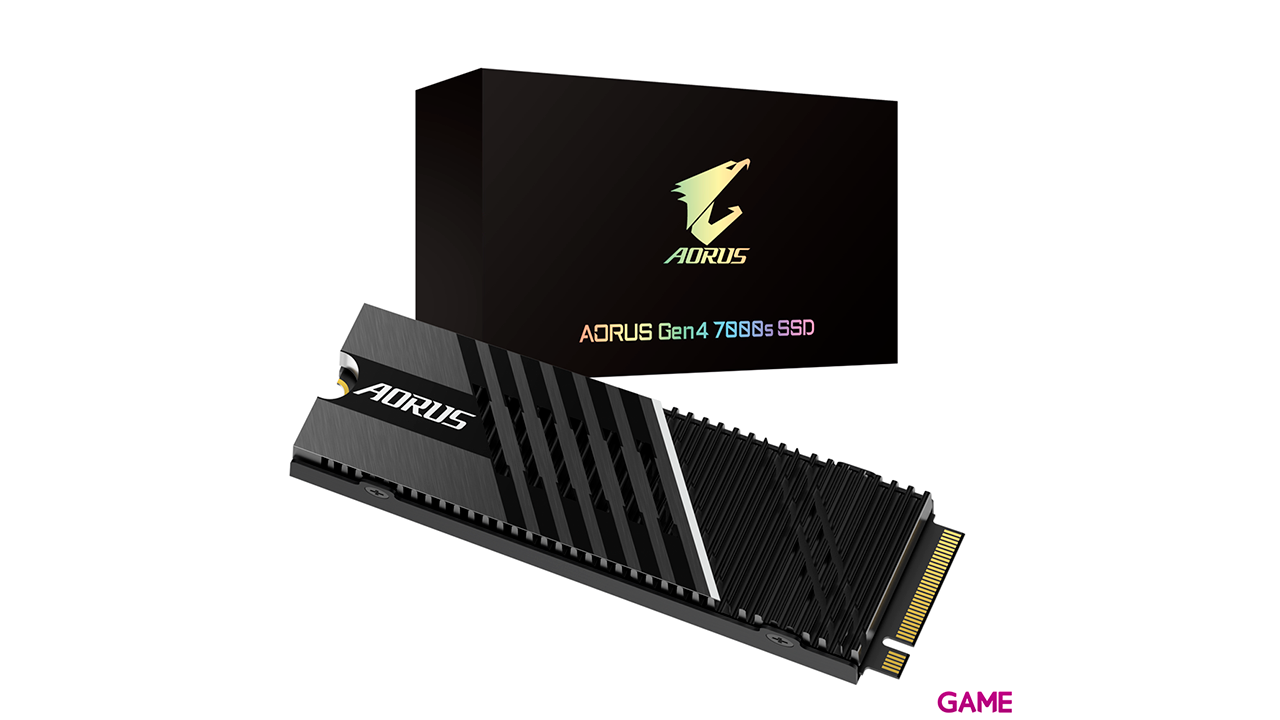 Gigabyte Aorus M2 SSD GP-AG70S - 1TB - Gen 4 NVMe - 7000MB/s - Con Disipador - PC - PS5 - Disco Duro-1