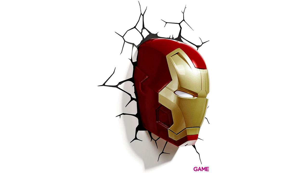 Lámpara 3D de Pared Marvel: Iron Man-2
