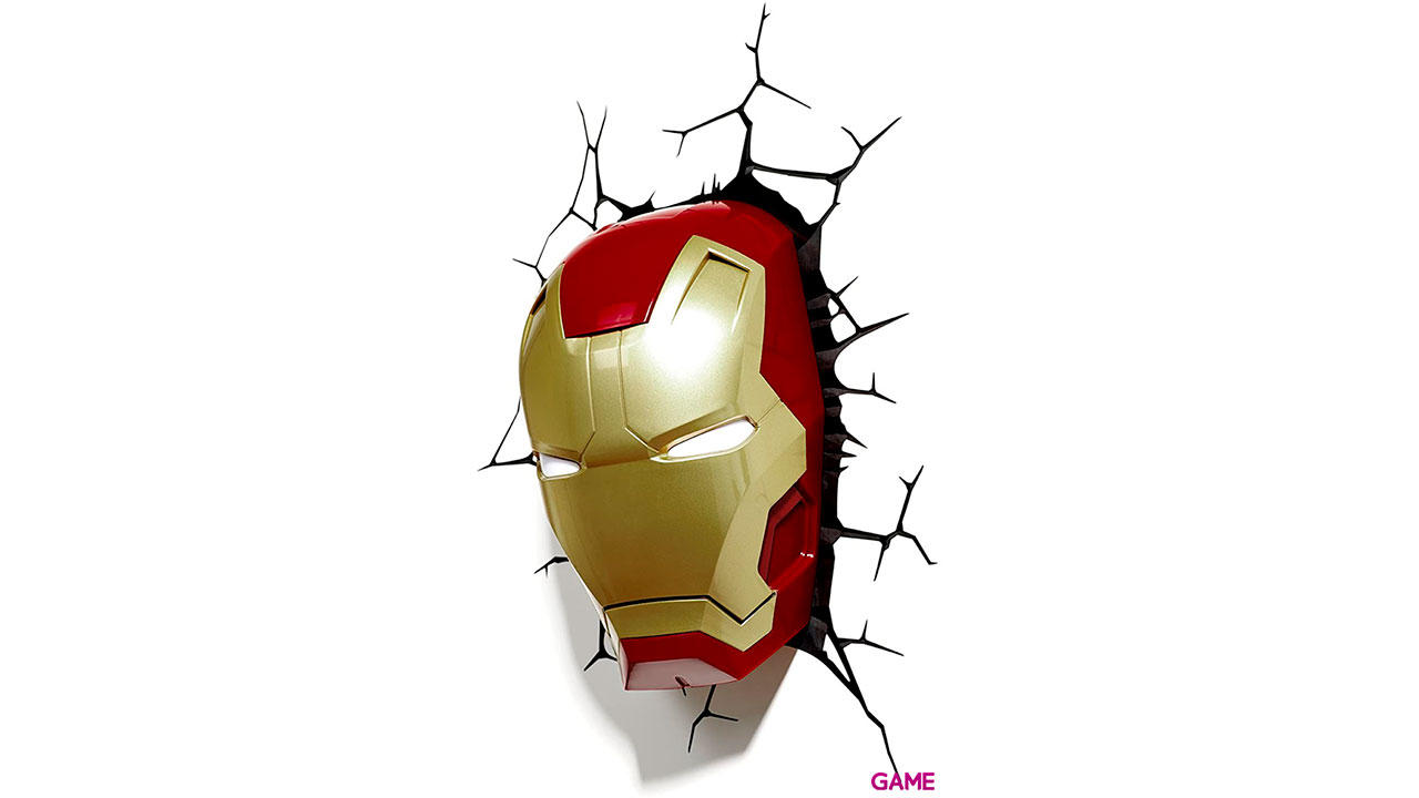 Lámpara 3D de Pared Marvel: Iron Man-3