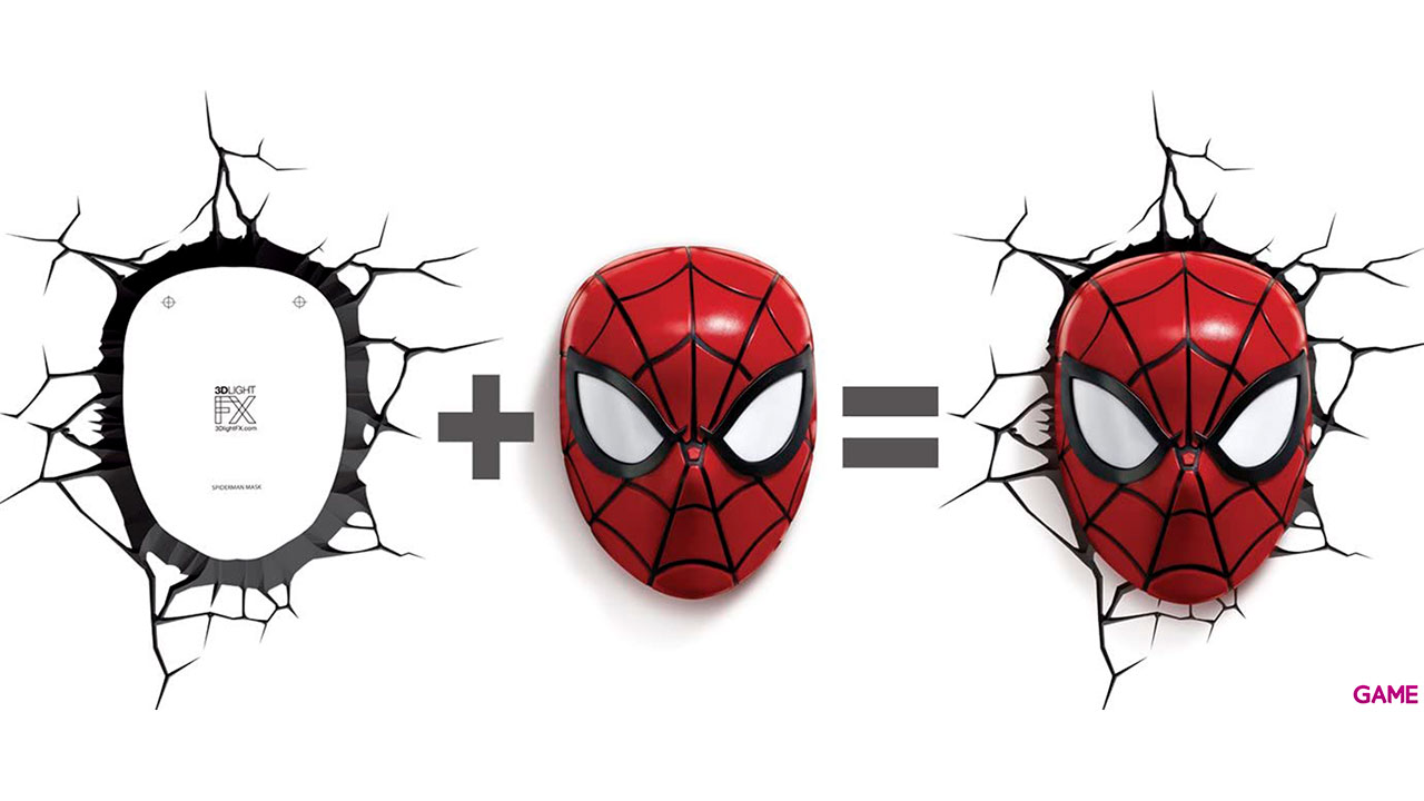 Lámpara 3D de Pared Marvel: Spider-Man-1