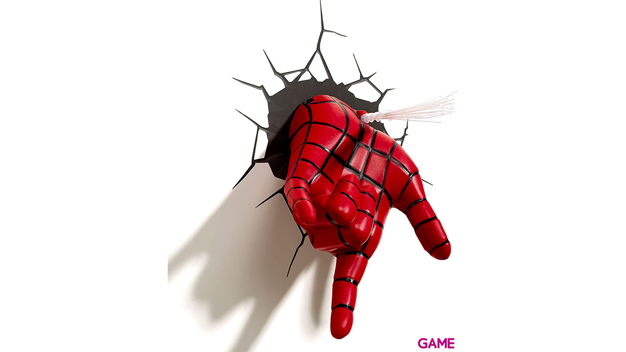 Lámpara 3D de Pared Marvel: Mano de Spider-Man-3