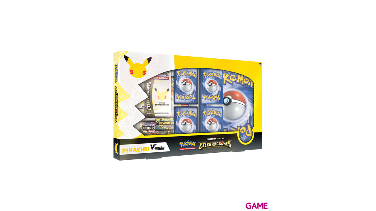 Caja Pikachu V-Union Pokemon 25 Aniversario-0