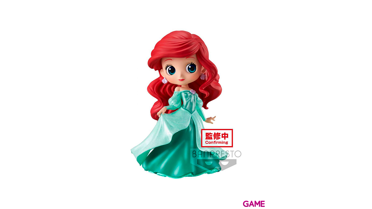 Figura Qposket Disney: Ariel Princess Dress Glitter Line-0