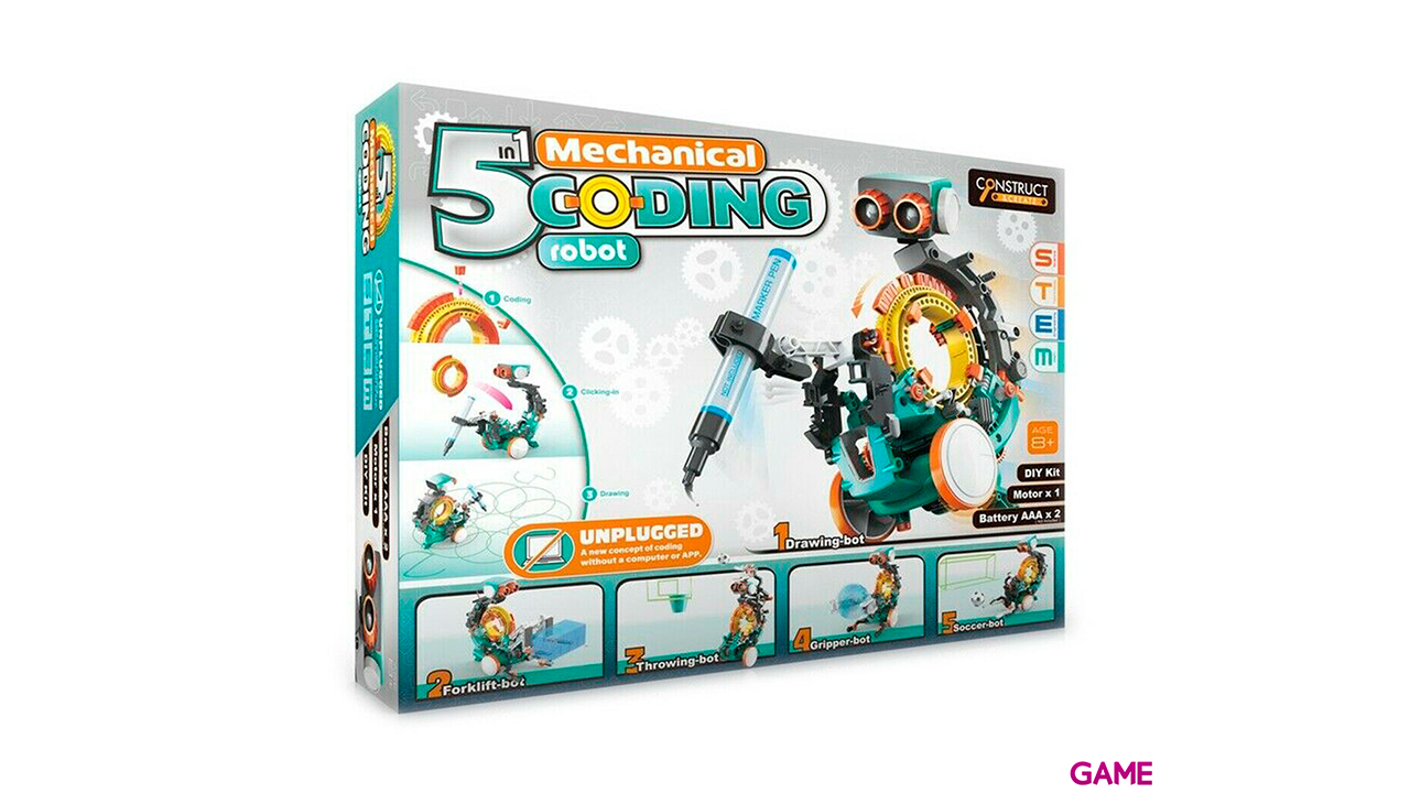Robot Mecánico Programable 5 en 1-0