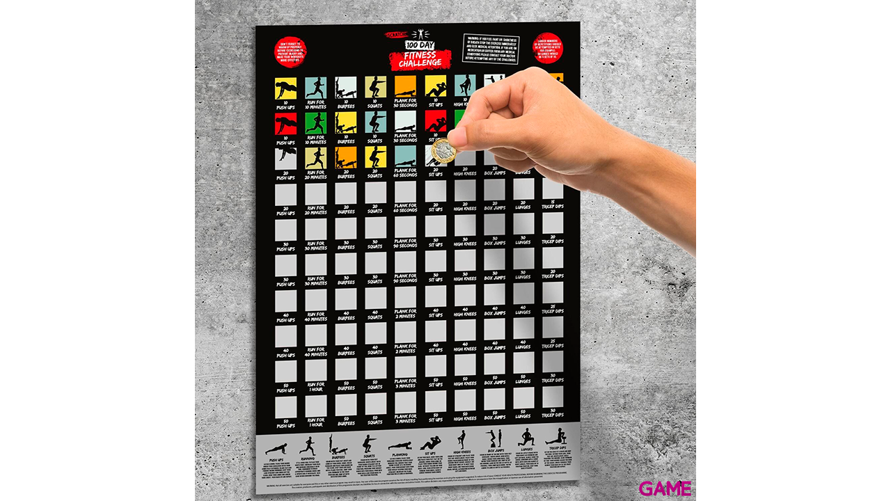 Póster Scratch Desafío 100 días de Fitness-2
