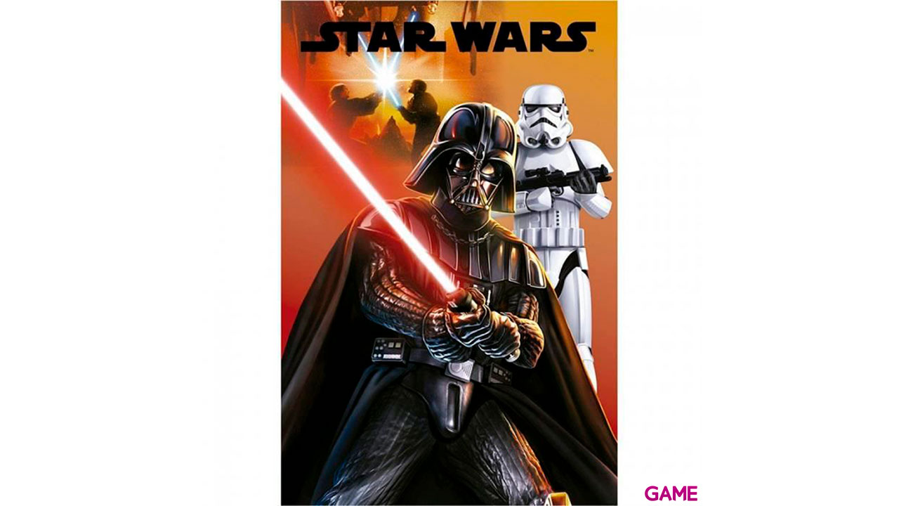 Manta Polar Star Wars: Darth Vader con Espada y Logo Negro-0