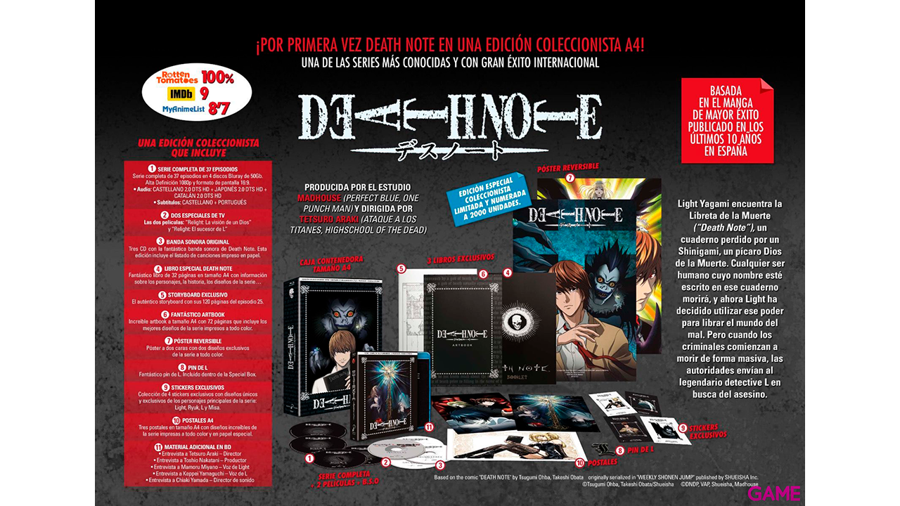 Death Note - Serie Completa Edición Coleccionista A4-0